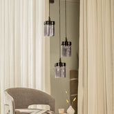 Furrow Cluster of 3 Hanging Lamp